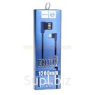 Кабель USB JoyRoom S-M341i (2.4A - 1,2 м.) резиновый L-образный разъём