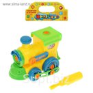 Конструктор для малышей "Паровозик", 24 детали, цвета МИКС