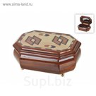 Шкатулка декоративная для ювелирных украшений "Эталон" 16×11×7 см.