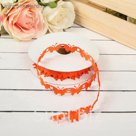 Лента декоративная "Бабочки", цвет оранжевый