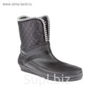 Полусапожки женские пвх утепленные арт. BHW30007-01 (чёрный) (р. 37)