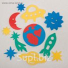 Мягкая мозаика "Космос" для купания