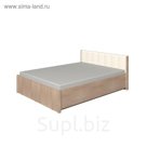 Кровать со стационарным основанием BERLIN 33, 1400х2000, металл, дуб сонома