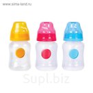 Бутылочка для кормления, широкое горло, 220 мл, от 0 мес., цвета МИКС