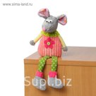 Мягкая игрушка "Мышка", цветочек на животике