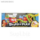 Игровой набор Build'N'Play подъемник и мотоцикл