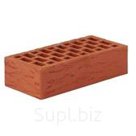 Кирпич керамический одинарный лицевой красный, 250х120х65 мм (Руст)
