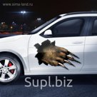 Наклейка на авто "Медведь", 51 х 51 см