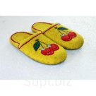 Войлочные тапочки Вишня