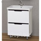 Тумба под раковину Misty "Лайм-60", 2 ящика, комбинированная, напольная