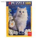 Пазл "Белая кошечка", 108 элементов