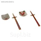 Набор для суши 6 предметов "Красный цветок"