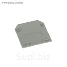 Заглушка для ЗНИ4-6-10мм TDM, серая, SQ0803-0020