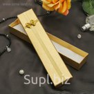 Коробочка подарочная под браслет/цепочку/часы "Леопард" 20*4,5, цвет голубой