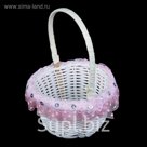 Корзина декоративная круг "С пайетками" МИКС 14х9,5х9,5 см