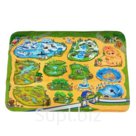 Детский ультрамягкий игровой коврик Зоопарк. Арт. TK-US-04