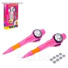 Набор шпиона "Ручка-рация", работает от батареек, горит фонарик