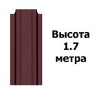 Штакетник RAL 3005 (Узкий) 1.70 м.