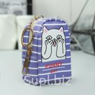 Кошелёк женский, отдел на молнии, кольцо, цвет фиолетовый