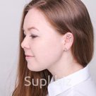 Серьги Каффа корона малая цвет МИКС