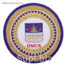 Магнит с вышивкой "Омск. Герб"