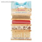 Набор декоративных лент "Рецепты счастья" (4 шт), 9 х 17,5 см