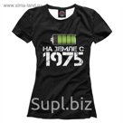 Футболка женская "На земле с 1975", размер XXL DSP-244697