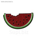 Термоаппликация "Арбуз", 7*3,7см, разноцветная