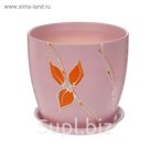 Кашпо "Осень" роспись, лавандовое, 3 л, микс