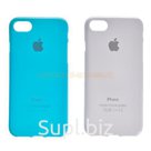 Чехол - накладка 'TPU резиновый однотонный лаковый с логотипом' для iPhone 7/8