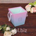 Переноска для цветов с ручками 17 х 17 х 18 см