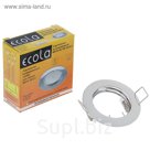 Светильник встраиваемый Ecola MR16 GU5.3 DL100, 24x75 мм, цвет хром