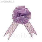 Бант-шар №3,8 "Блестящая сетка", цвет сиреневый