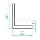 Уголок 20х20, 90 градусов