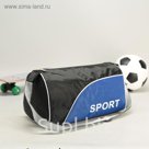 Сумка спортивная SPORT, 1 отдел, регулируемый ремень, черно-синяя