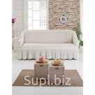 Чехол для мягкой мебели DO CO DIVAN KILIFI на диван 3 х местный цвет кремовый