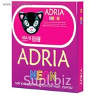 Цветные контактные линзы Adria Neon - Blue, -4.0/8,6, в наборе 2шт
