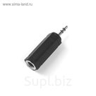 Переходник 5bites, 3.5M - 6.35F Jack, черный