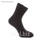 Носки мужские, цвет чёрный, размер 27-29 (размер обуви 42-45)