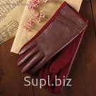 Перчатки женские, безразмерные, без подклада, цвет бордовый