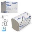 Полотенца бумажные 124 шт., KIMBERLY-CLARK Kleenex, комплект 30 шт., Ultra, 2-сл., бел., 31,5?21,5 см, Interfold, 601533-534, 6777