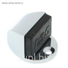 Ограничитель дверной 107, напольный, цвет хром