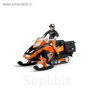 Снегоход и фигурка водителя с аксессуарами