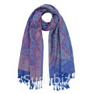 Палантин женский PJ1801_05 цвет синий р р 68x175