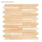 3D панель деревянная, 30 х 30 х 1,5 см, светлое дерево, вид 2