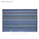 Коврик "Сабха Тун", полипропилен, 60х90 см, синий