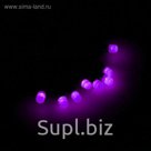 Гирлянда "Метраж" улич. с насад. "Лампочки" 5 м, темн.пр. LED-40, контр. 8 р, ФИОЛЕТ