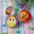 Мягкий мяч "Фрукты", 7,5 см, цвета МИКС