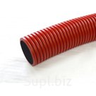 Труба гофрированная двустенная ПЭ гибкая тип 450 с/з красная д63 (100м/уп) Промрукав