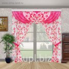 Шторы "Вдохновение", 150х280 см-2 шт., ламбрекен, 2 подхвата цвет 107
